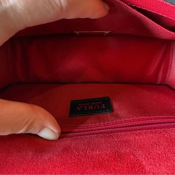 Furla Mimi Mini Hot Pink Crossbody Bag - Picture 12 of 14